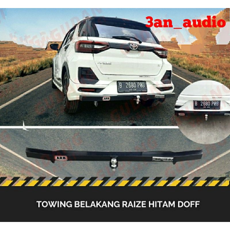 Towing Pelindung Bemper Mobil Raize Full Besi