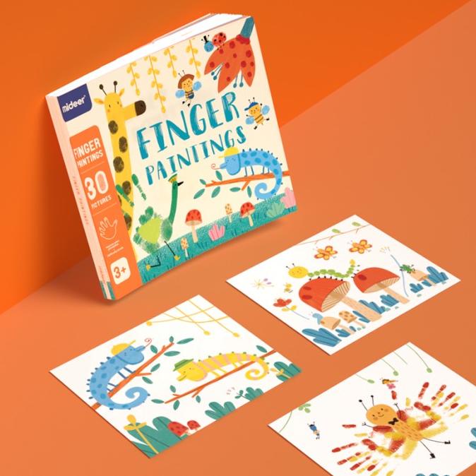

Mideer Finger Paint Art Book Mainan Edukasi Buku Gambar Lukis Tangan