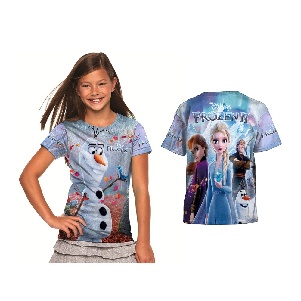 Baju Frozen Anak / Baju Frozen Olaf / Baju Frozen 2 / Fullprint