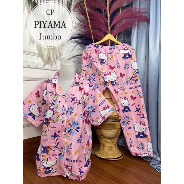 BAJU TIDUR CP PIYAMA 4L MOTIF BUNGA / PIYAMA MOTIF BUNGA / BAJU TIDUR BUNGA MURAH /PIYAMA CP MURAH-ZR #08