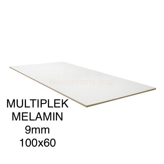 Multiplek / Triplek melamin putih 9mm (100x60)cm, melaminto plywood, white