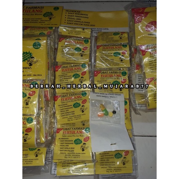 Flu Tulang Tablet Farmasi Isi 50 Sachet 100% Original