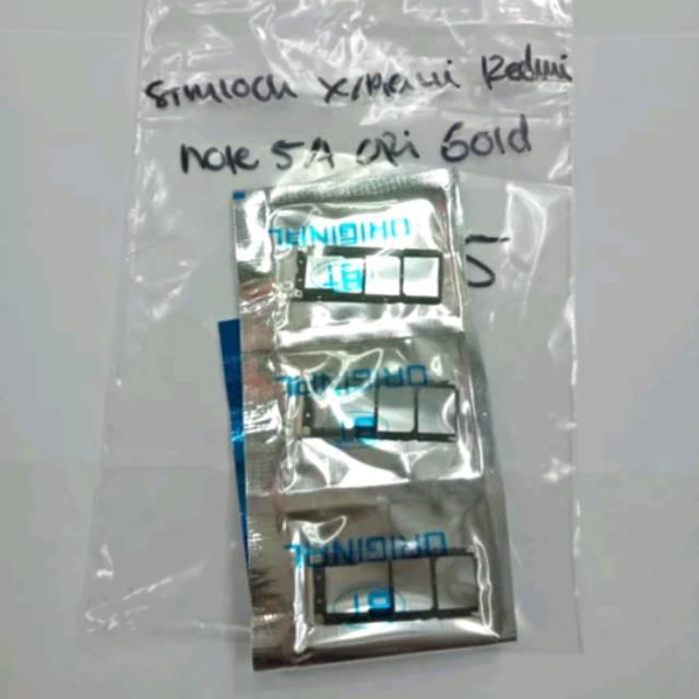 SIMLOCK SIMTRAY SLOT TEMPAT SIM CARD XIAOMI REDMI NOTE 5A ORIGINAL