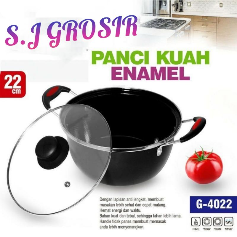 Panci Kuah Enamel Anti Lengket_Anti Gores Gsf