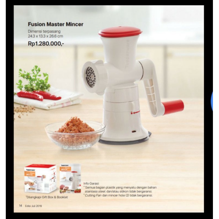 Fusion Master Mincer tupperware