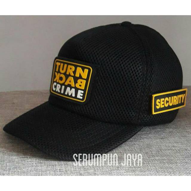 TOPI TURN BACK CRIME - TOPI TURN BACK CRIME SECURITY - TOPI TBC SECURITY 3PATCH JARING VELCRO