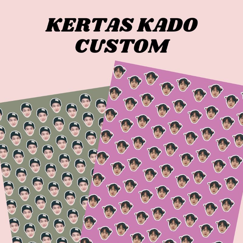 

Kertas Kado Custom bisa tambah tulisan