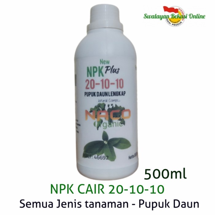 PROMO Pupuk NPK 20 10 10, NPK Cair 20-10-10 Pupuk Pertumbuhan Daun Tunas