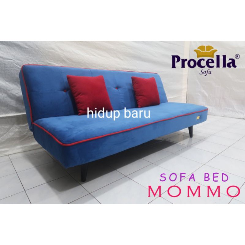 SOFABED MOMMO / sofa bed murah / kursi minimalis ruang tamu murah ekonomis kokoh procella