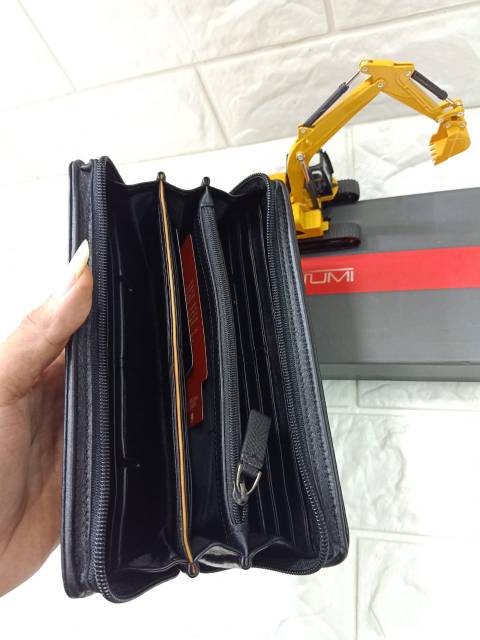 Dompet Tumi Zipper Leather Mirror Quality