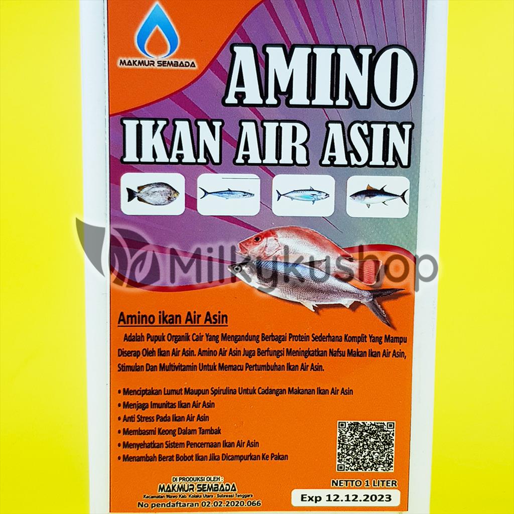 AMINO IKAN AIR ASIN 1 LITER MAKMUR SEMBADA PUPUK IKAN CAIR