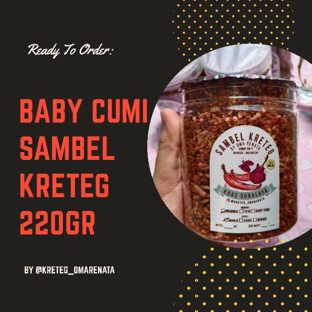 

Sambal Kering Bawang Pedas Varian Baby Cumi 220gr Harga Grosir