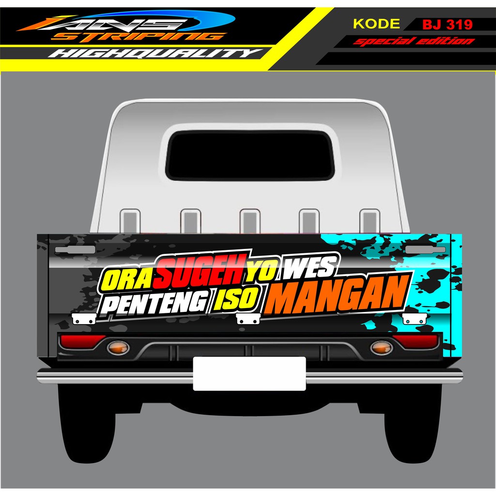 STICKER GRANMAX PICK UP / STIKER BAK BELAKANG GRANMAX / DECAL STICKER MOBIL GRANMAX