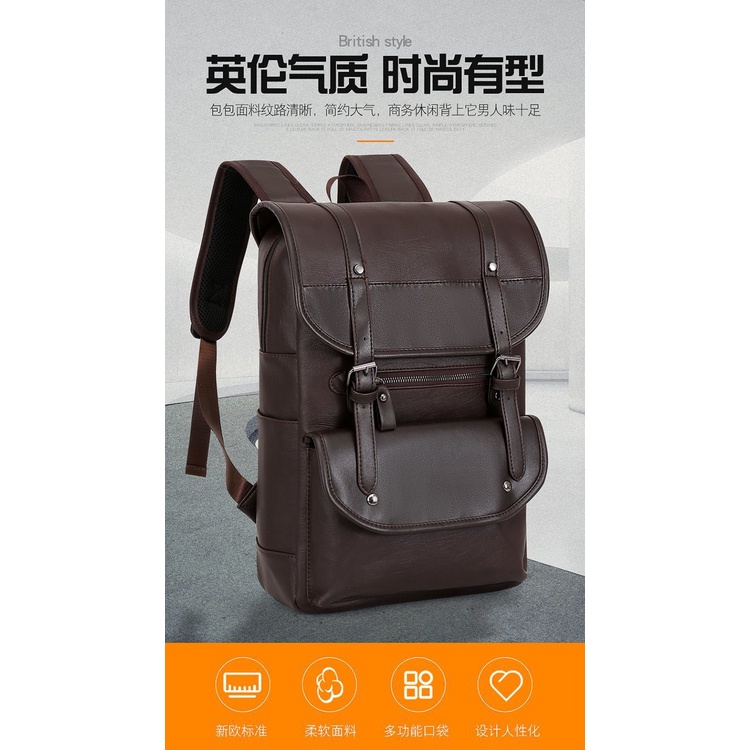 Tas Ransel Punggung Backpack Kulit Import