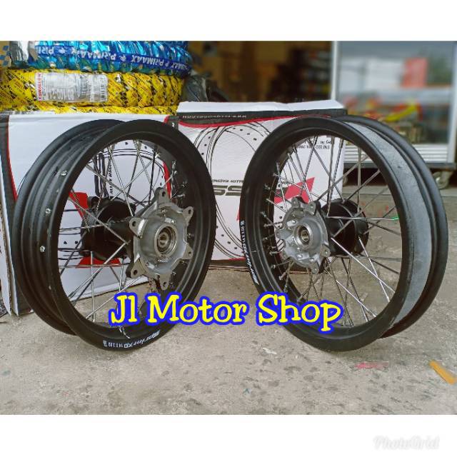 Paket Komplit Velg Supermoto Super Moto Ring 14 Honda CRF150 - CRF 150 L KLX D-TRACKER 150