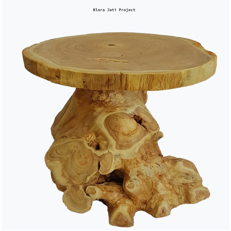 Kursi Jamur Akar Jati / Stool Chair - Type 25