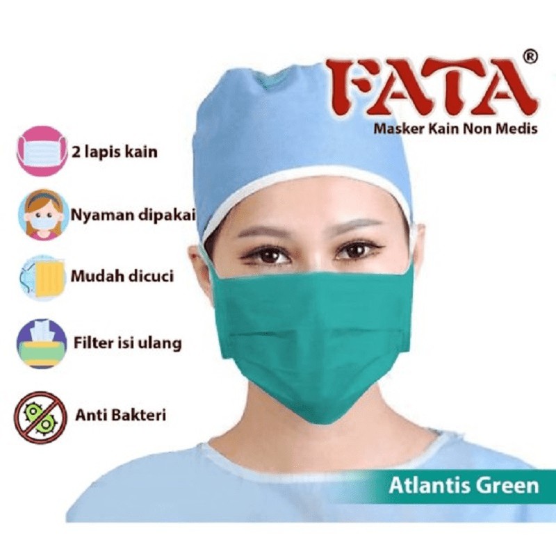 SS Masker Fata Non Medis isi 12 pcs ( per lusin ) warna Seri