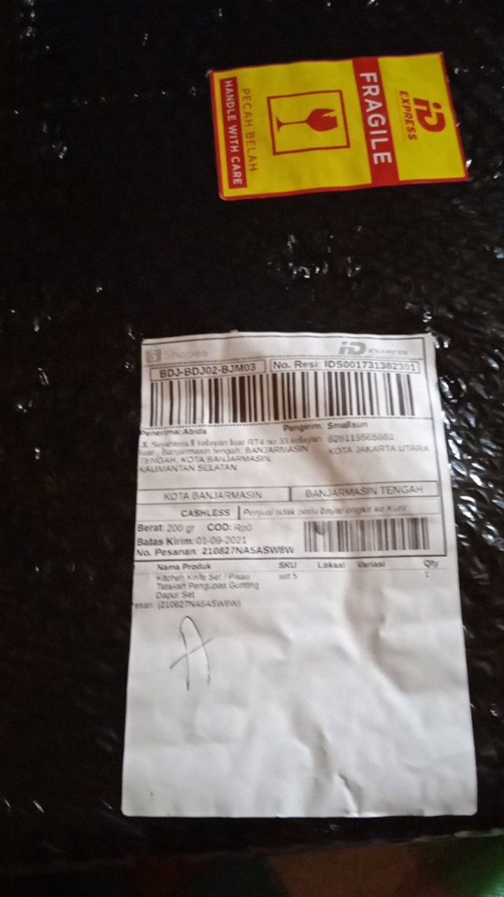 Kitchen Knife Set / Pisau Tatakan Pengupas Gunting Dapur Set