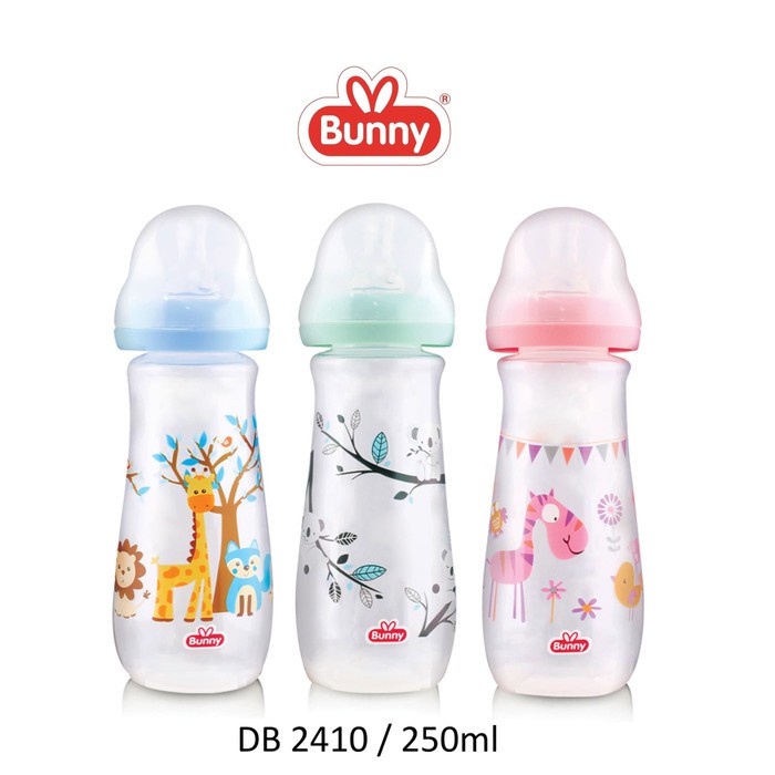 Lusty Bunny Botol Susu Bayi 250ml DB2410 - Dot Bulat Reguler 250 ml DB 2410
