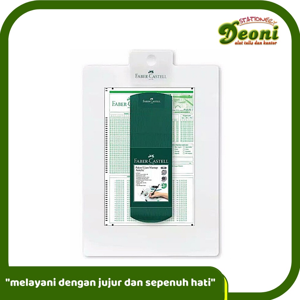 

FABER-CASTELL Paket Ujian Mantap Acrylic Pulpen Pensil