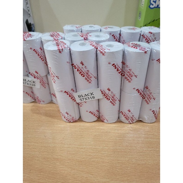 

Kertas Thermal Roll Otani coreless 57x31 berisi 10 roll