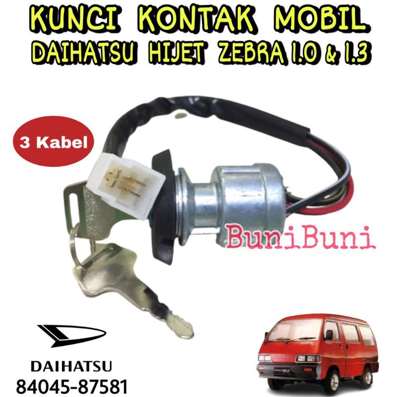 Kunci Kontak Mobil ZEBRA / Starter Switch Mobil Hijet ZEBRA 1.0 S88 &amp; 1.3 S89