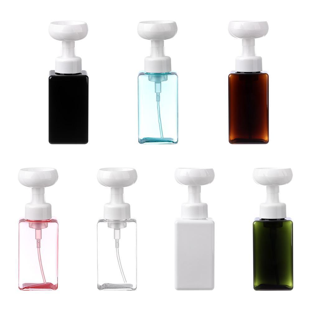 Solighter 450ML Dispenser Sabun Bunga Perlengkapan Mandi Rumah Berbusa Wadah Pompa Isi Ulang