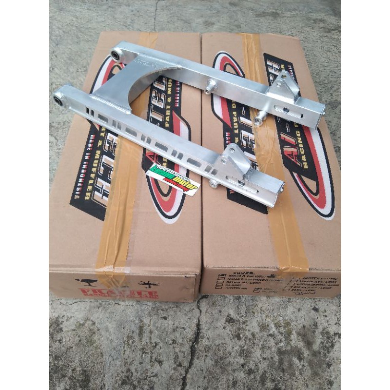 Swing Arm Almunium Aitech Jupiter Jupiter z Vega Fizr Vega ZR Model Coak Arm Oval Dan Kotak Silver