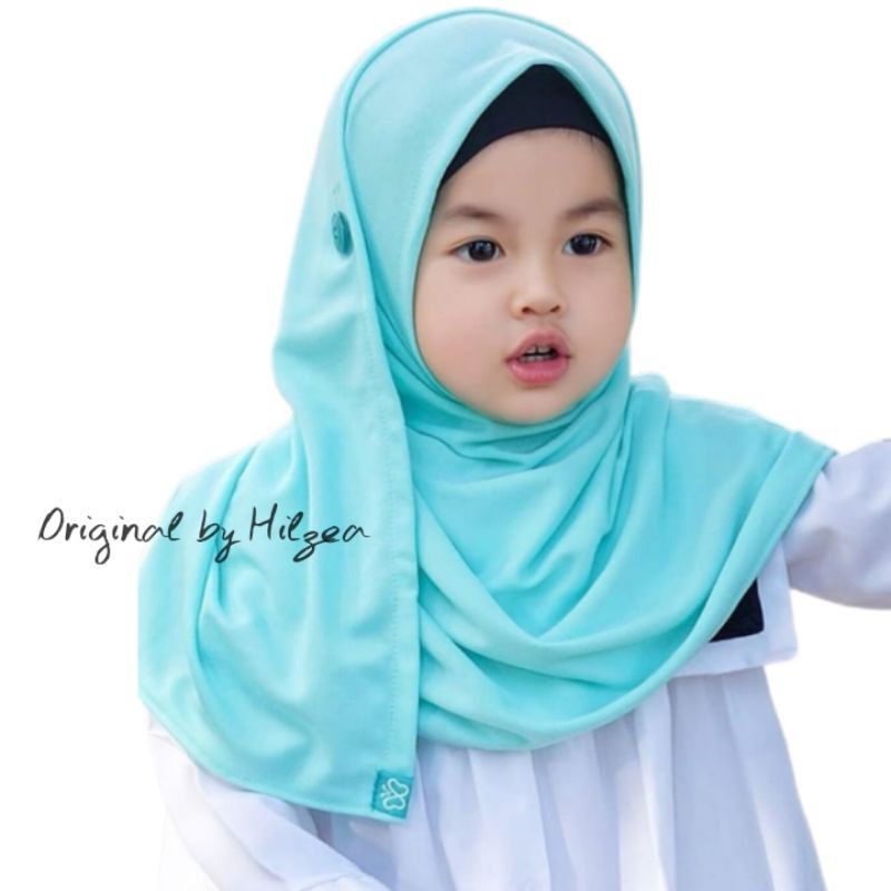 Jilbab Anak Pashmina Instan Size M 7-12 Tahun by Hilzea
