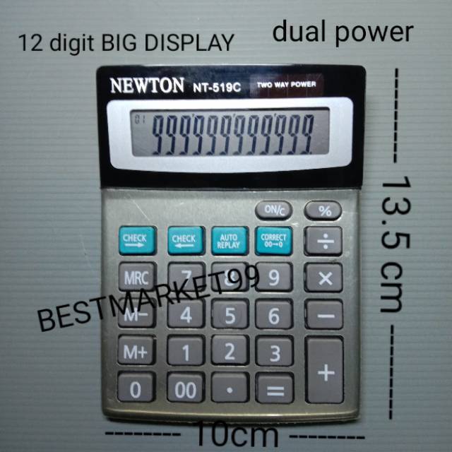 Kalkulator Newton NT-519C. 12digits