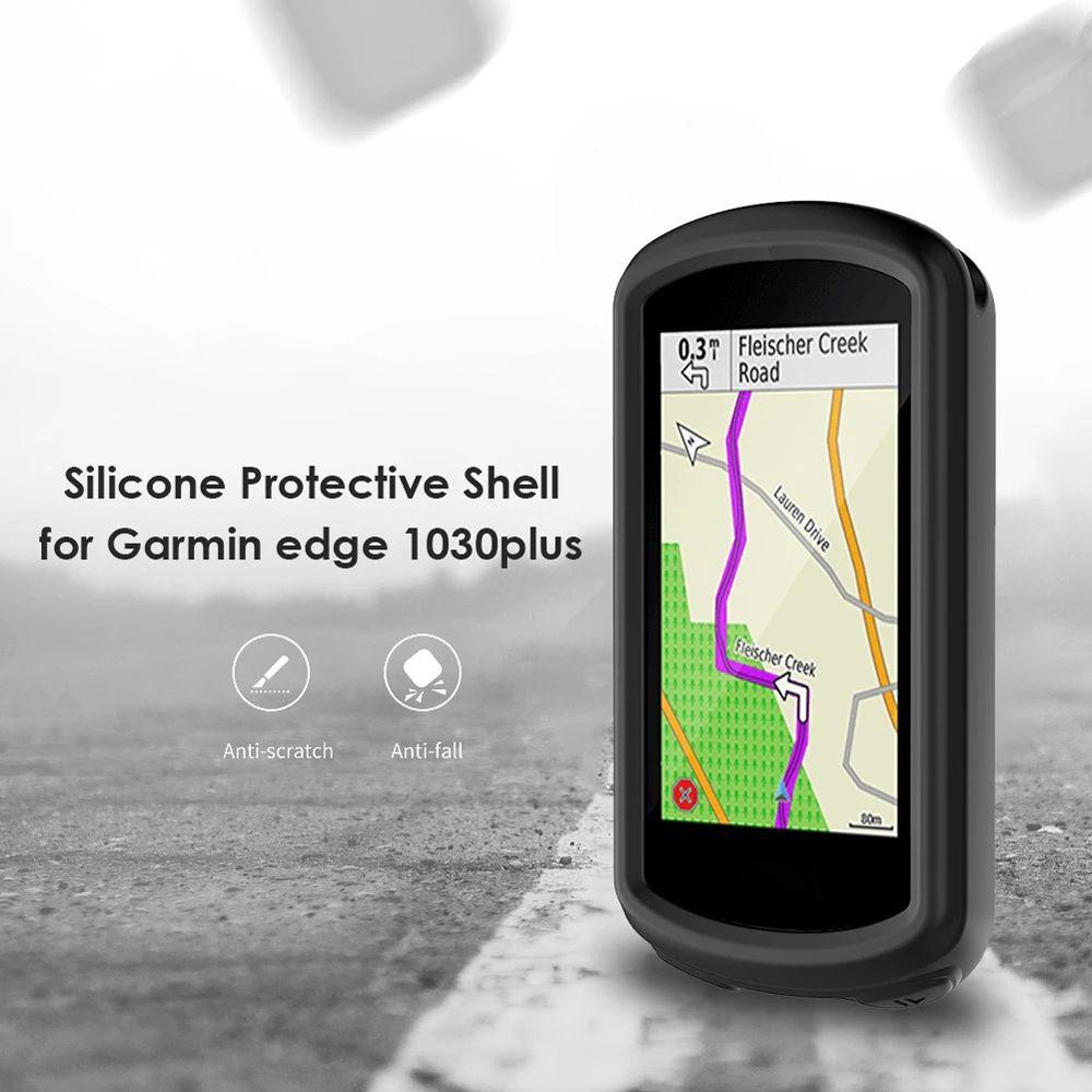 AUGUSTINA Untuk Garmin Edge1030 Case Tahan Air Shockproof MTB Sepeda Jalan GPS Kulit Shell Lembut Pelindung Silikon GPS Pelindung