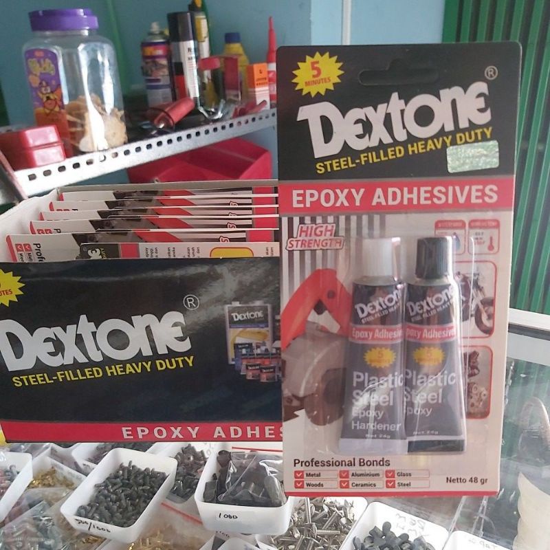 

Lem Dextone Lem Besi Campur 5 menit 48gr | lem besi dextone