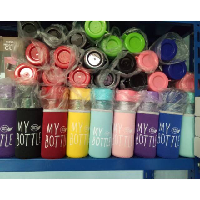 My bottle botol minum 500 ml botol plastik tempat minum bekal sekolah termos dingin
