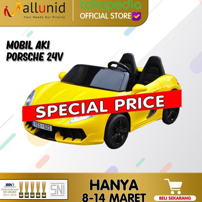 Mobil Aki Yukita YSA-021 24 Volt (bisa muat 2 orang dewasa) - Kuning