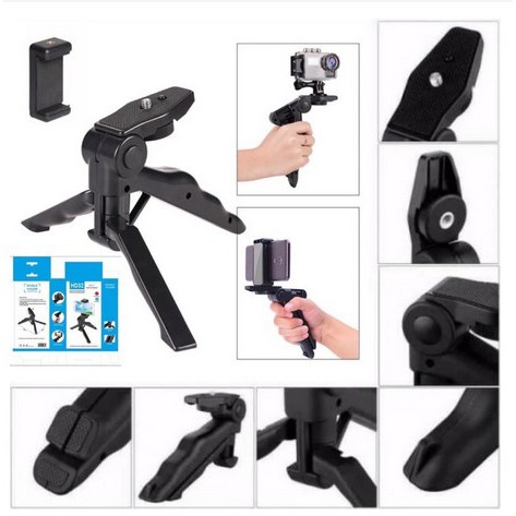 ITSTORE Tripod HP Mini Stand Tempat Dudukan Handphone Holder Tripot Lipat HD32 HD-23 HD 23