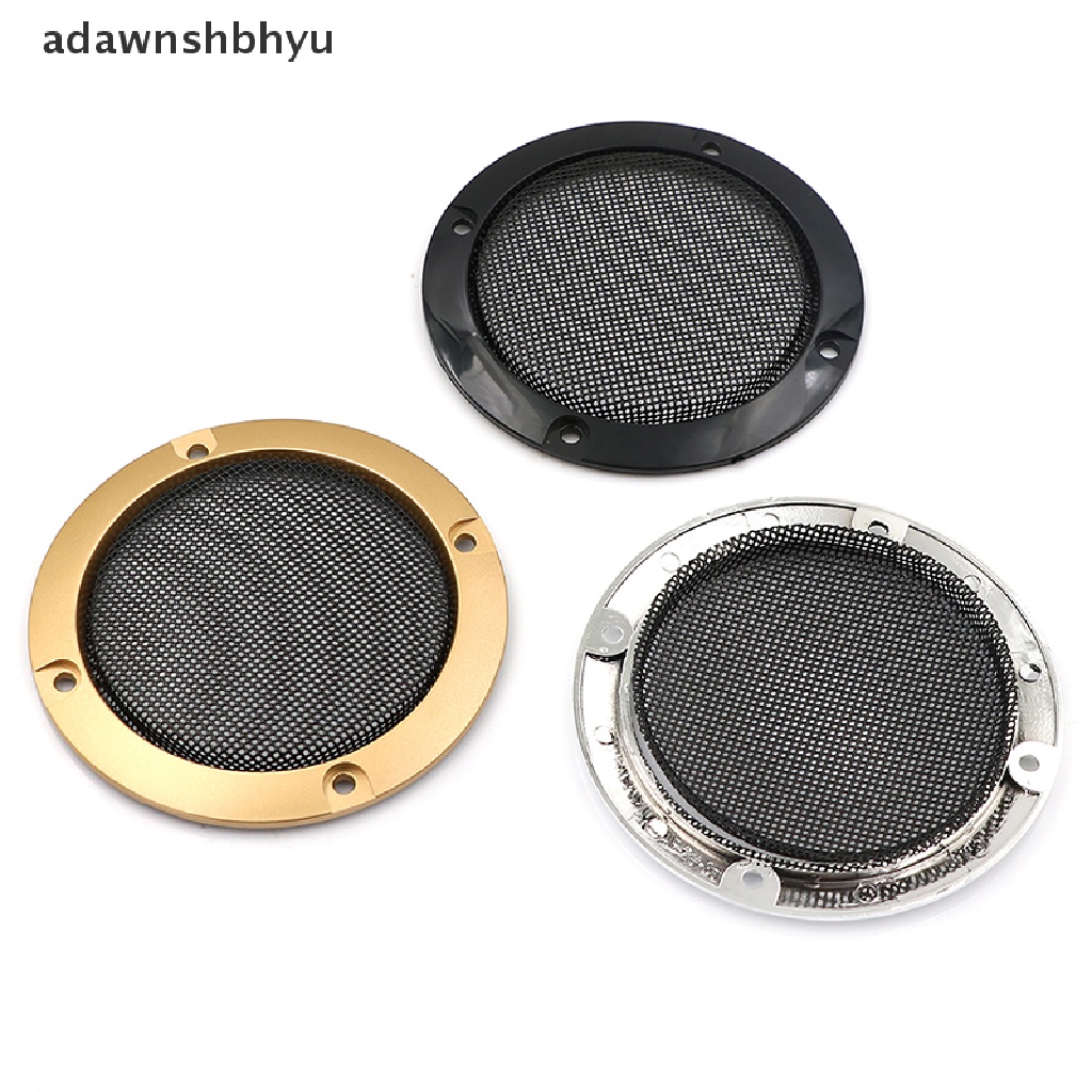 Adawnshbhyu 3&quot; inch Penutup speaker Audio Lingkaran Hias metal mesh grille 2pcs