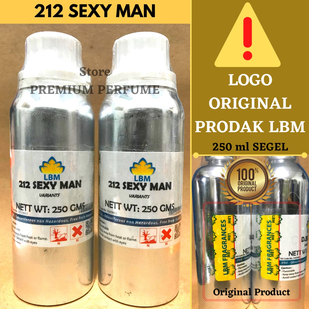Bibit Parfum 212 SEXY MAN 250 ml ( SEGEL ) Bibit LBM / Bibit Parfum 212 Original / Bibit Parfume / C