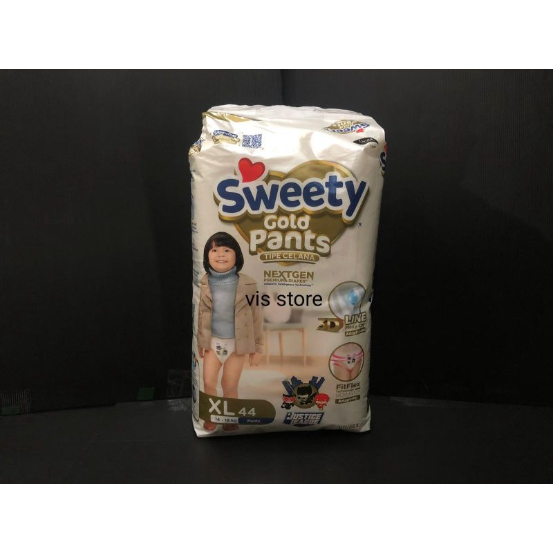 sweety gold pants xl 44 ( celana ) diaper premium xl44 next gen