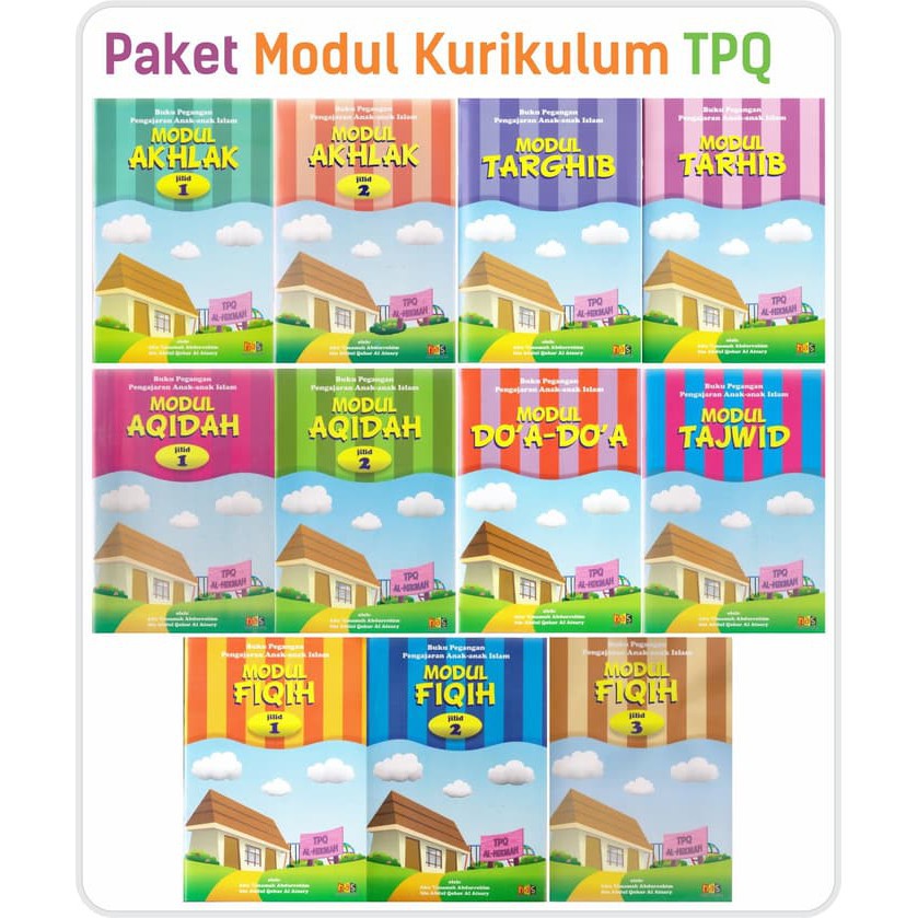 Paket Modul Tpq Madrasah Diniyah Aqidah Akhlak Targhib Tarhib Doa Fiqih Tajwid Shopee Indonesia