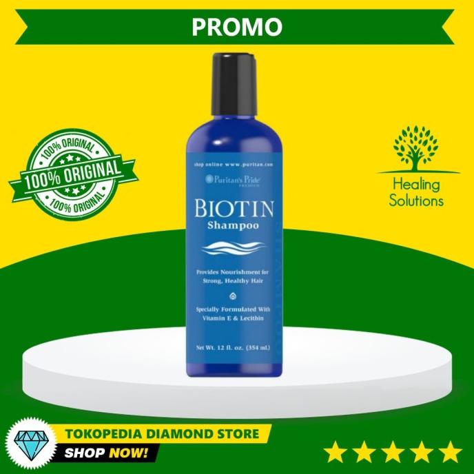 Puritan Biotin Shampoo 354 ml ED 2 thn Ready Stock-Pertumbuhan Rambut
