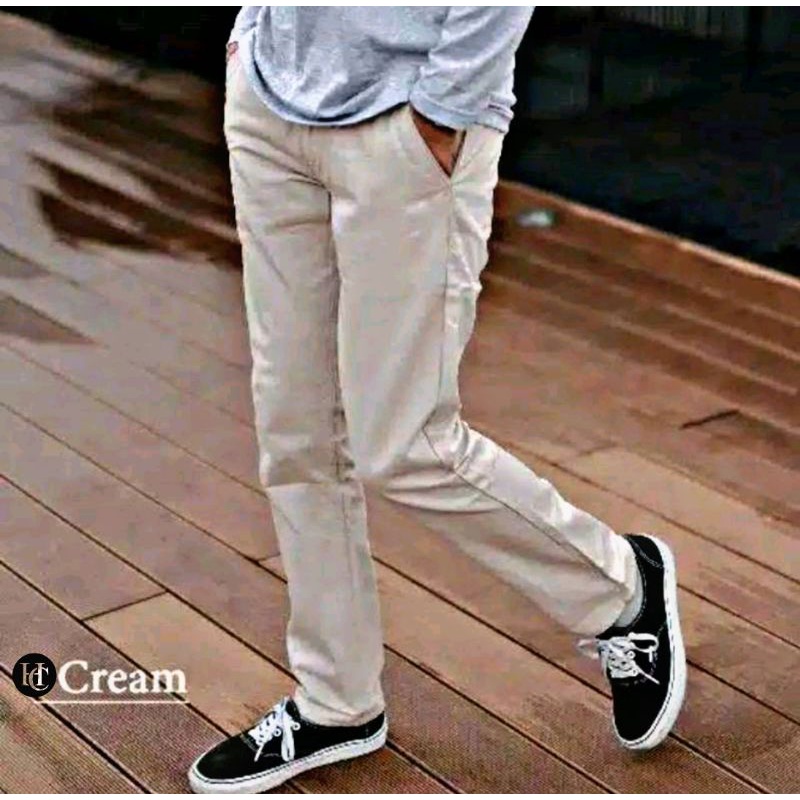 [HC]™ CELANA PANJANG KATUN CHINO CHINO / CELANA KANTORAN KATUN CHINO size 27-38