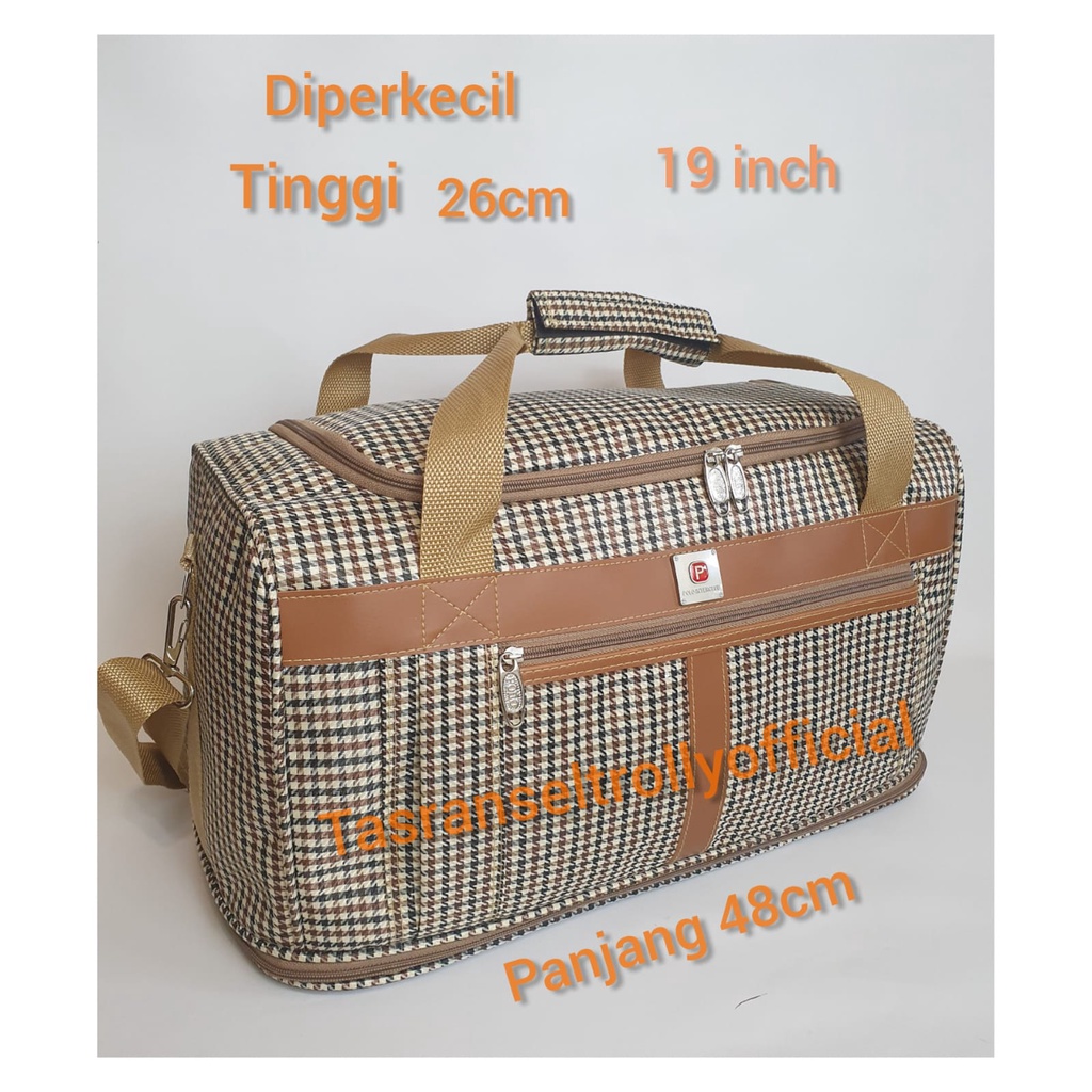 Tas Pakaian Travel Bag Polo Interclub 48x25x26 up 43cm 100%original