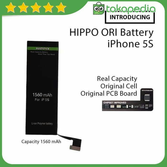 DISKON BATRE HIPPO IPHONE 5S BATERAI HIPPO IPHONE 5S
