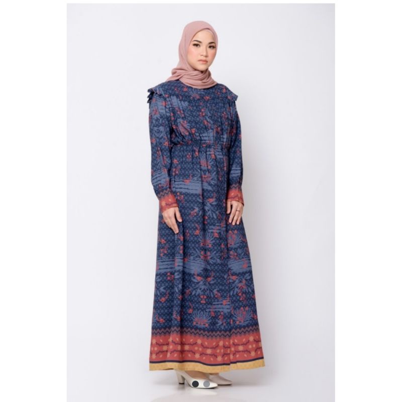 Bia x Poppy Bunga by Zaskia Mecca Dress Gamis Pakaian Muslim Latte Islamic Journey In Ceko Size M