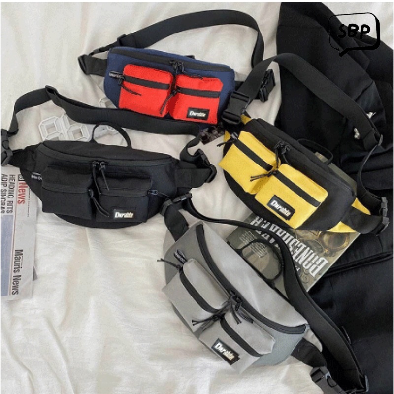 Tas Waistbag Pria - Selempang Kekinian Fashion Korea Stylish Termurah Bagus Terbaru Kualitas Import Terbaru 2022