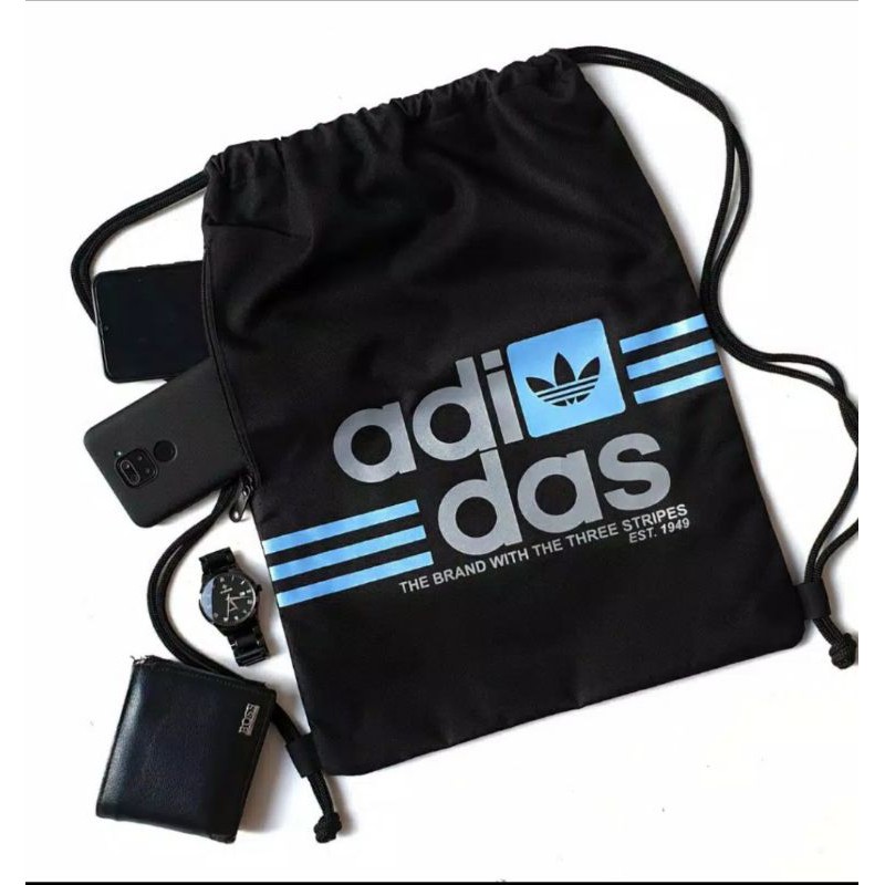 Tas Serut Gimsyak Futsal Sepak Bola String Bag Olahraga adidas sablon