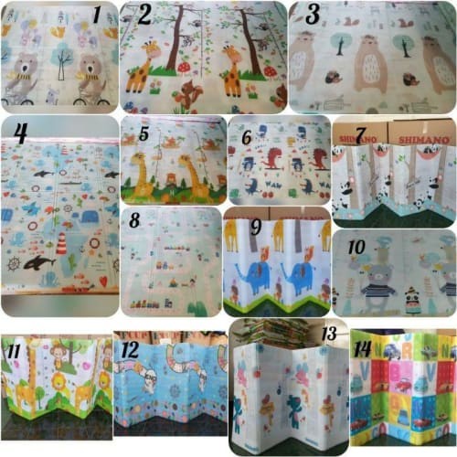 BELLA - PLAYMATE SHIMANO 170 X 200 IMPORT | MATRAS LIPAT BABY | KARPET FOAM ANAK | TIKAR BAYI