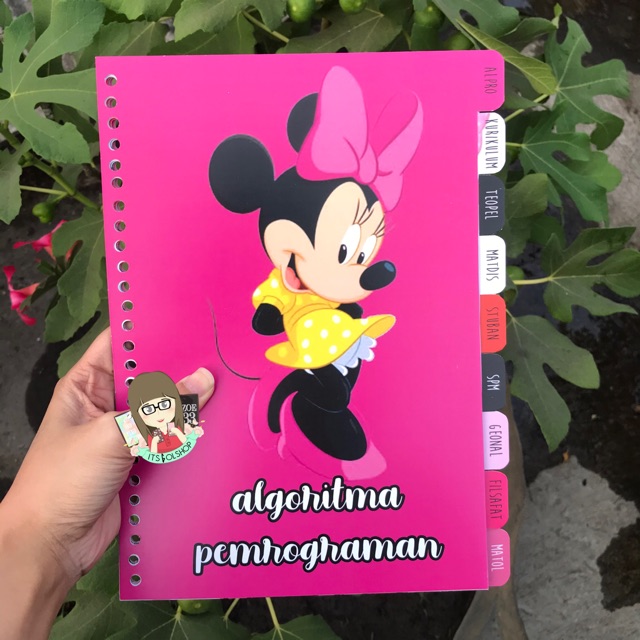 

9 LEMBAR - BINDER DIVIDER / PEMBATAS BINDER MINNIE MOUSE DISNEY
