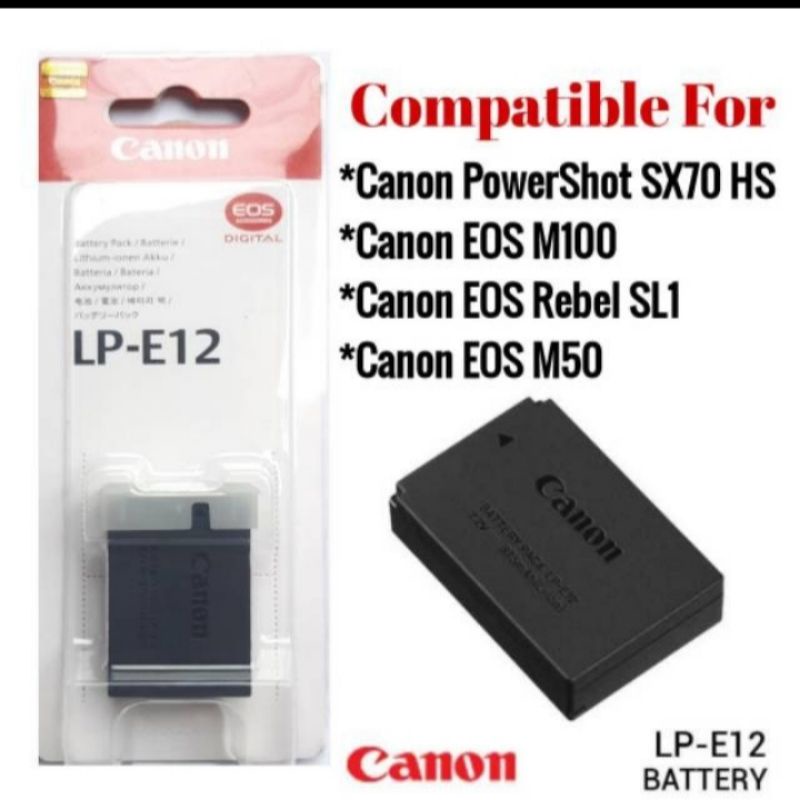 Baterai/battery kamera canon eos 100D M10 M50 M200