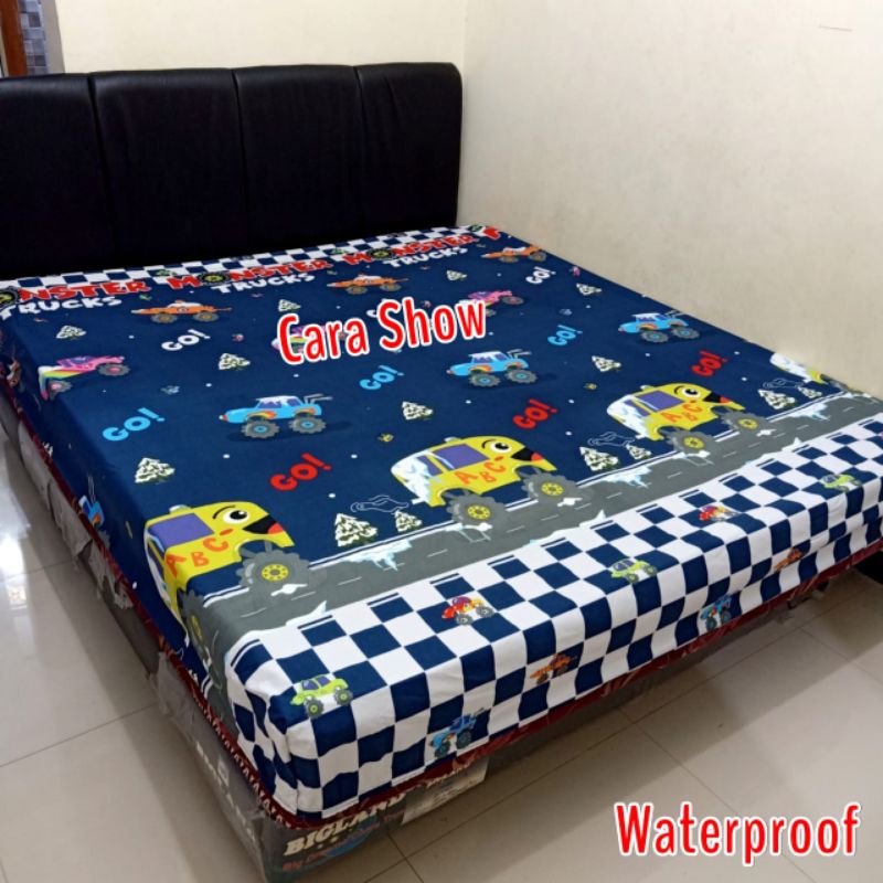 Sprei waterproof (anti air) motif bisa COD-Cars Show